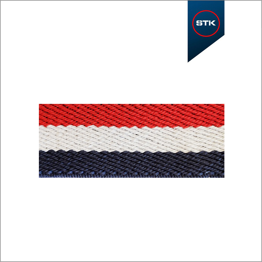 EL&Aacute;STICO STK DIAGONAL 20MM MARIN / BCO / VERM1710