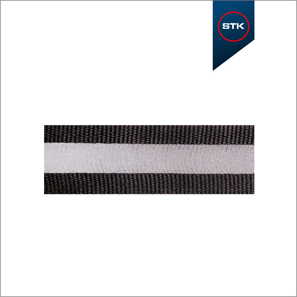 FITA STK DALLAS TERMO REFLETIVO 15MM PRETO