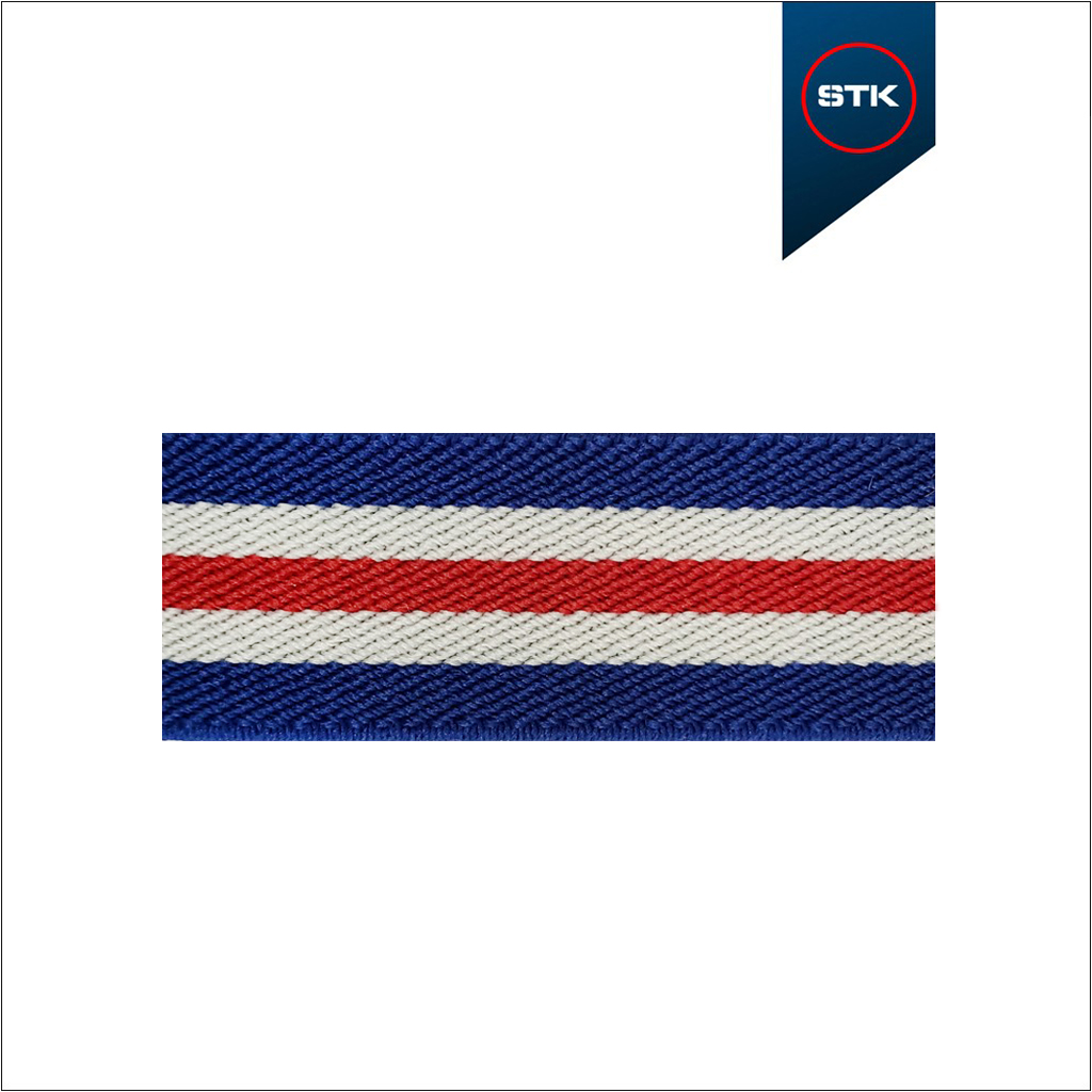 EL&Aacute;STICO STK DIAGONAL 25MM AZUL STK / CREME / 1710 / CREME / AZUL STK