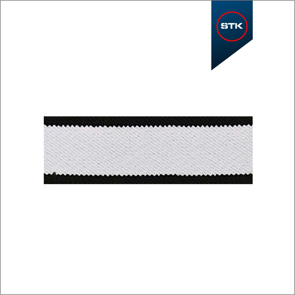 EL&Aacute;STICO STK 179 FAT 25MM PRETO / BRANCO